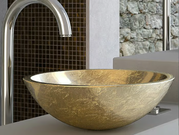 CIRCUS 43 - Countertop round Teknoform® washbasin by Glass Design - view 2